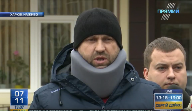 Дронов с адвокатом. Кадр из видео