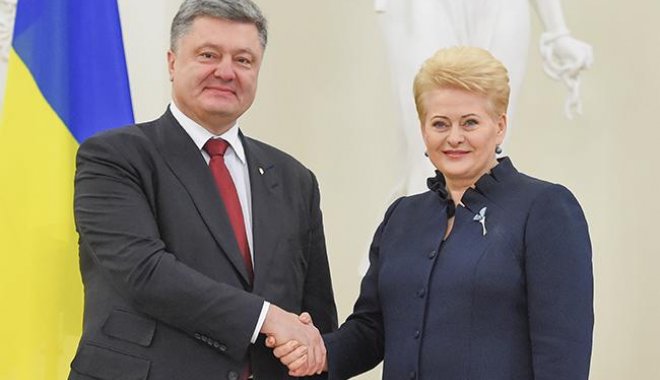 Порошенко и Грибаускайте. Фото: rbc.ua