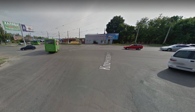 Перекресток Клочковской и проспекта Победы. Скриншот Google Maps