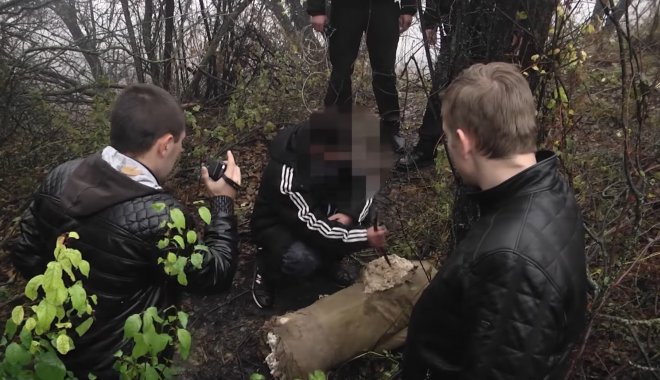 Воспроизведение на месте убийства. Кадр из видео