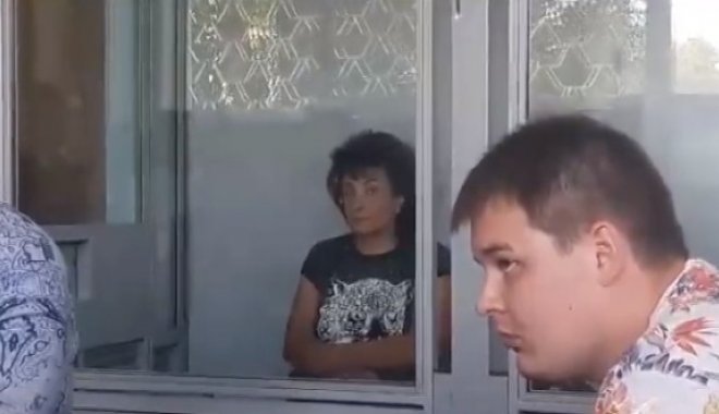 Подозреваемая в зале суда. Скриншот из видео UA:Харків