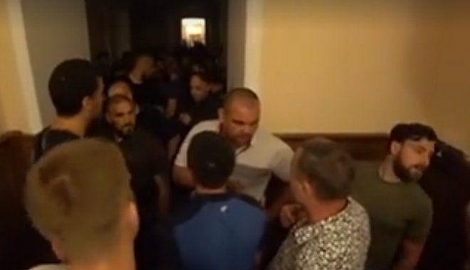 Скриншот видеозаписи Антикоррупционного блока ветеранов АТО