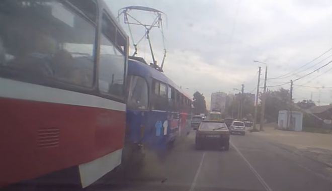 В результате происшествия никто не пострадал. Кадр из видео