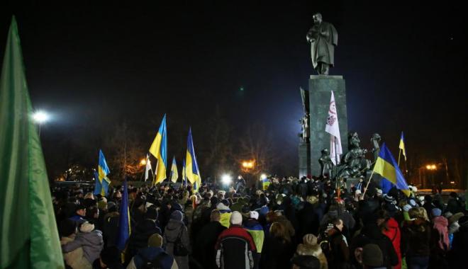 Митинг прошел у Тараса. Фото: kharkivoda.gov.ua