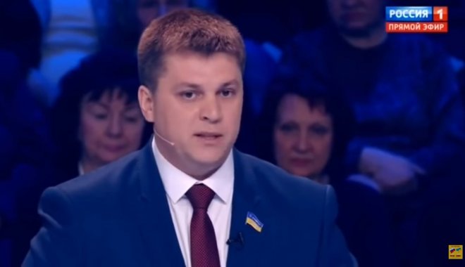 Лесик в эфире "России-1". Кадр из видео