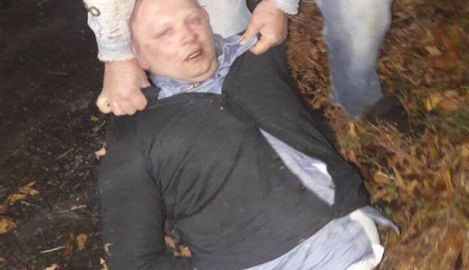 Марченко на месте аварии. Фото: Facebook Антон Сосницький