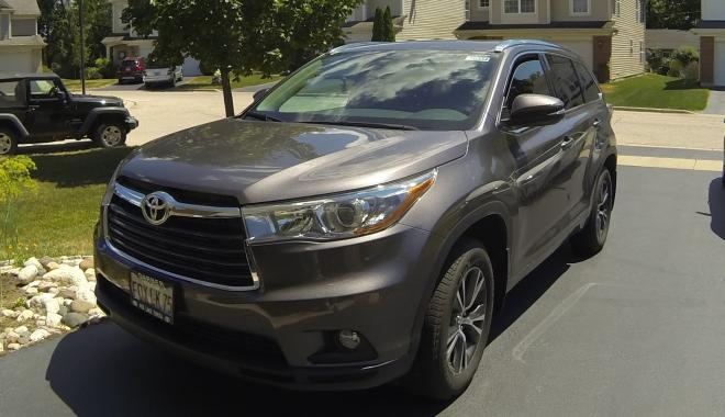 Toyota Highlander 2016 года выпуска. Фото: YouTube
