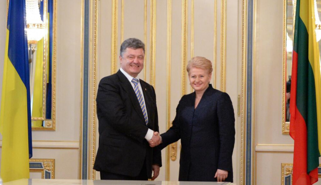 Порошенко и Грибаускайте. Фото: atn.ua