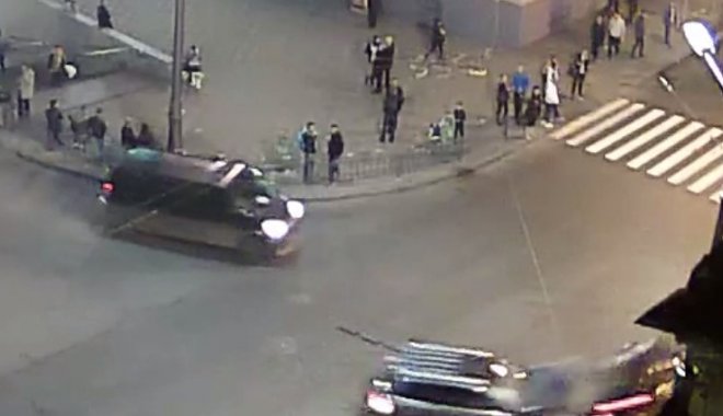 Момент столкновения. Кадр из видео